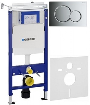 Инсталляция Geberit Duofix 111.362.00.5 для подвесного унитаза с клавишей Sigma Инсталляция Geberit Duofix 111.362.00.5 для подвесного унитаза с клавишей Sigma