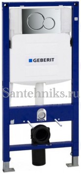 Инсталляция Geberit Duofix 111.300.00.5 для подвесного унитаза с клавишей Sigma и крепежом Инсталляция Geberit Duofix 111.300.00.5 для подвесного унитаза с клавишей Sigma и крепежом