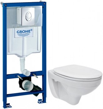 Комплект Grohe Rapid SL + Cersanit Delfi с сиденьем Комплект Grohe Rapid SL + Cersanit Delfi с сиденьем