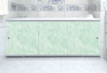 Экран под ванну Метакам Премиум-А 1700 облака зеленые Экран под ванну Метакам Премиум-А 1700 облака зеленые