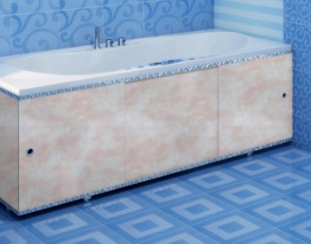 Экран под ванну Метакам Премиум-А 1500 облака розовые Экран под ванну Метакам Премиум-А 1500 облака розовые